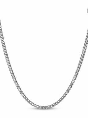 Kay Jewelers 3.3mm Franco Chain Necklace Solid Sterling Silver 22"